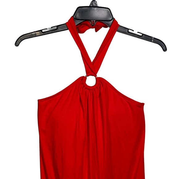 MICHAEL MICHAEL KORS Blouson Full Coverage Tie Halter One Piece Swimsuit 8 - Picture 2 of 9